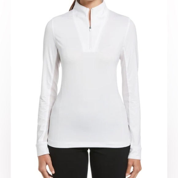 Callaway Apparel Solid Sun Protection Swing Tech 1/4 Zip Golf Pullover Sz Small - Picture 1 of 16